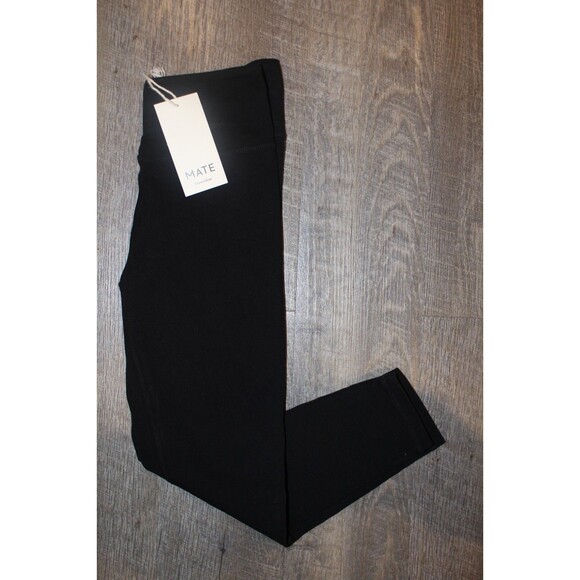 Mate the Label Women Organic Sports Racerback Bra Leggings 2 Pc Set BLACK - Picture 7 of 13